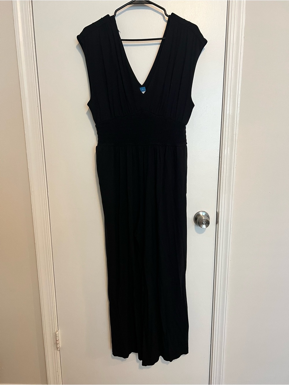 Old Navy Black V-Neck Maxi Jumpsuit